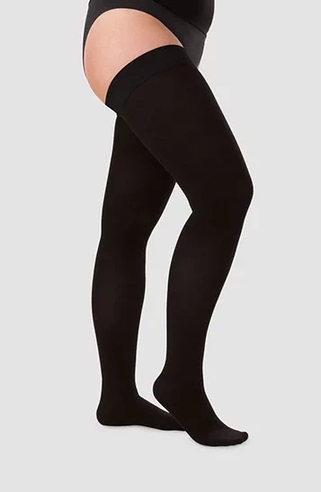 Contention compression juzo bas cuisse soft noir